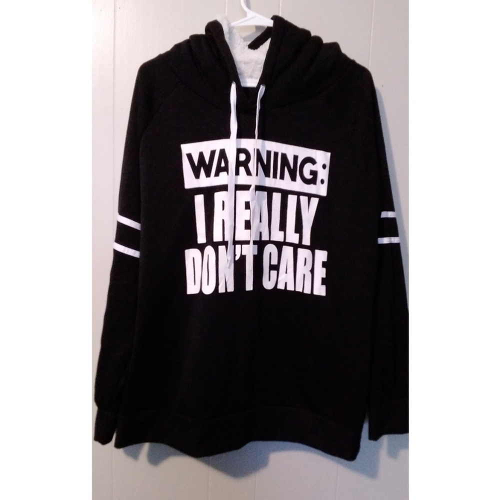 Bobbie Brooks Black Hoodie with White Text